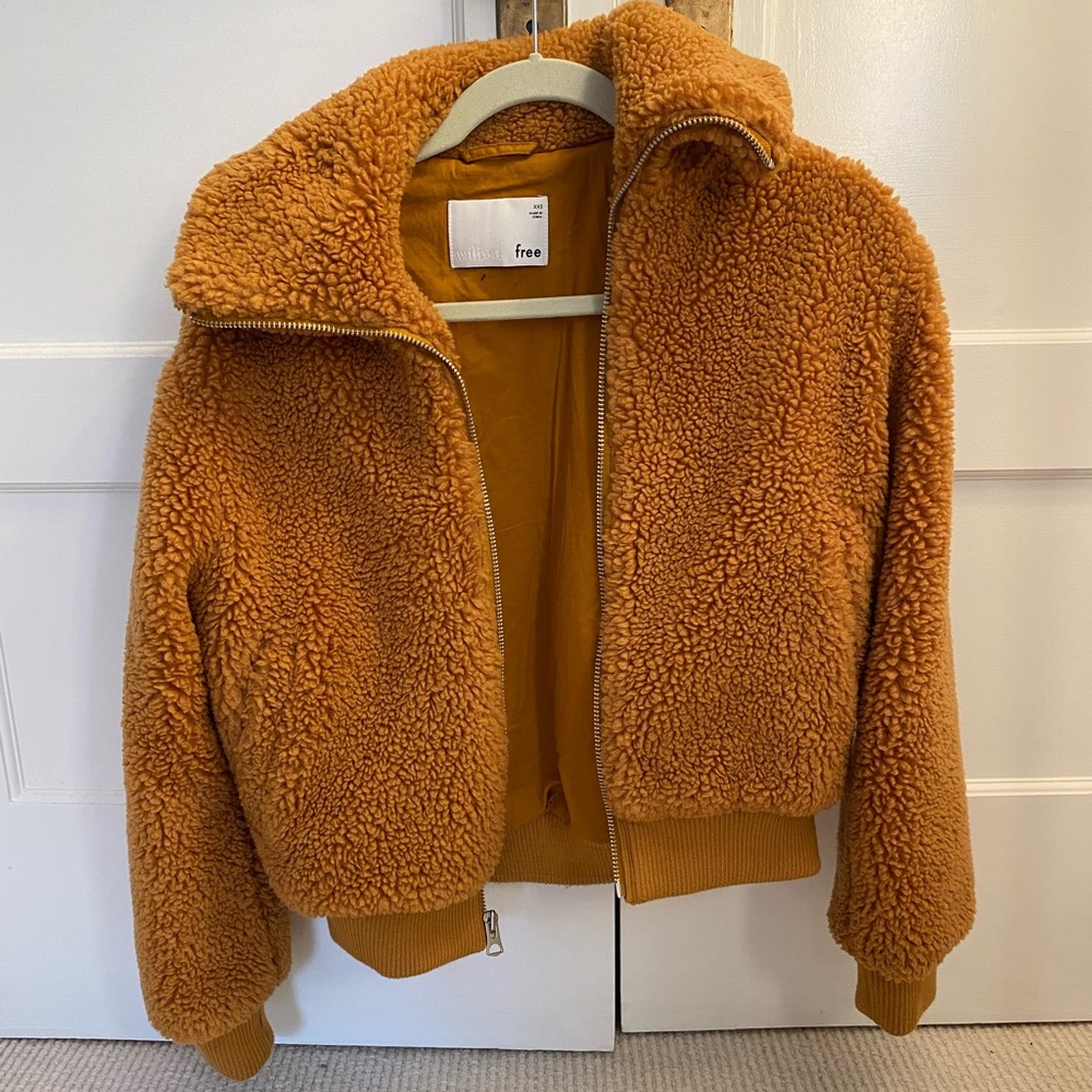 Aritzia Teddy Bomber Jacket